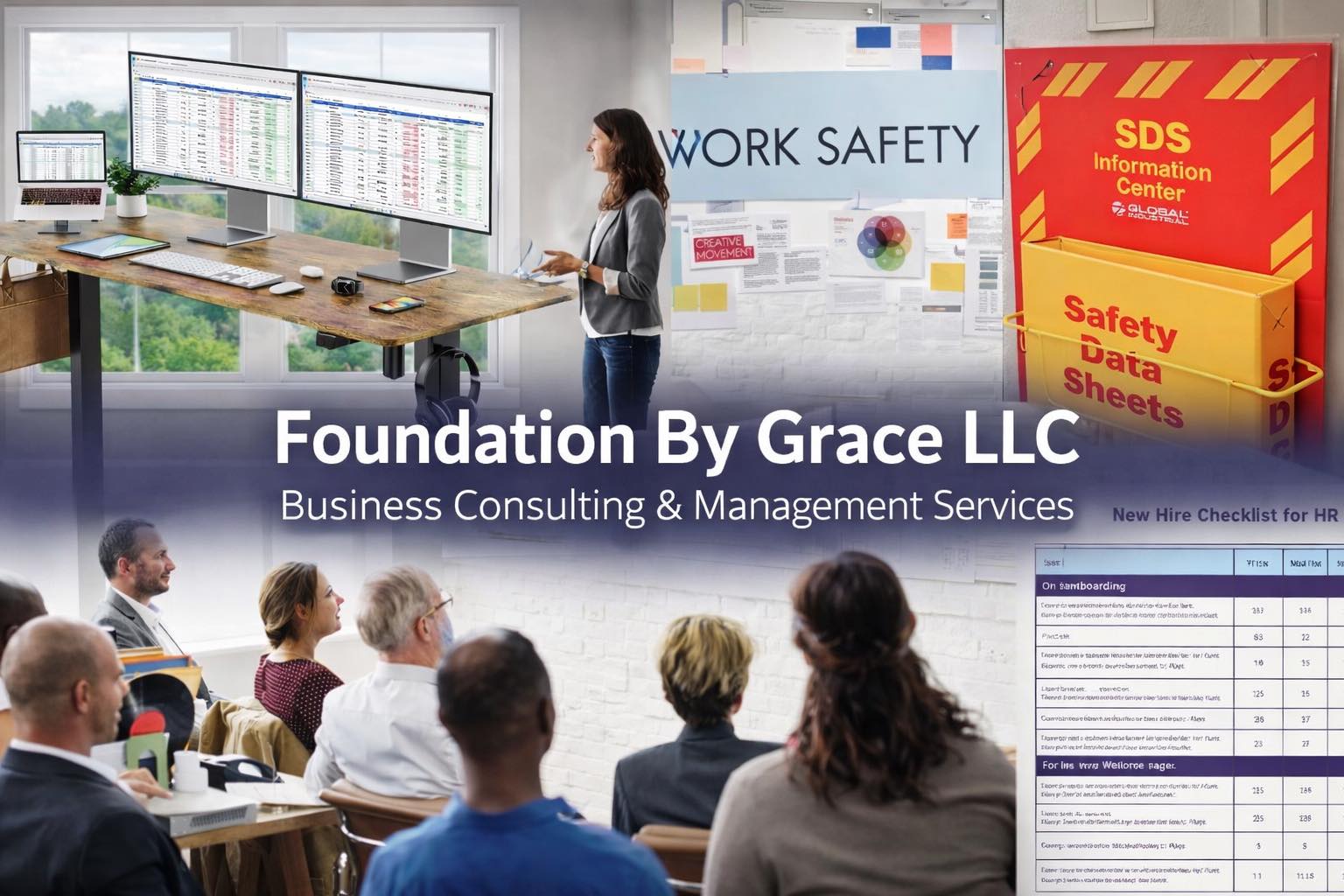 Professional business consulting services including document organization, compliance management, and administrative support for small businesses in Austin, Texas